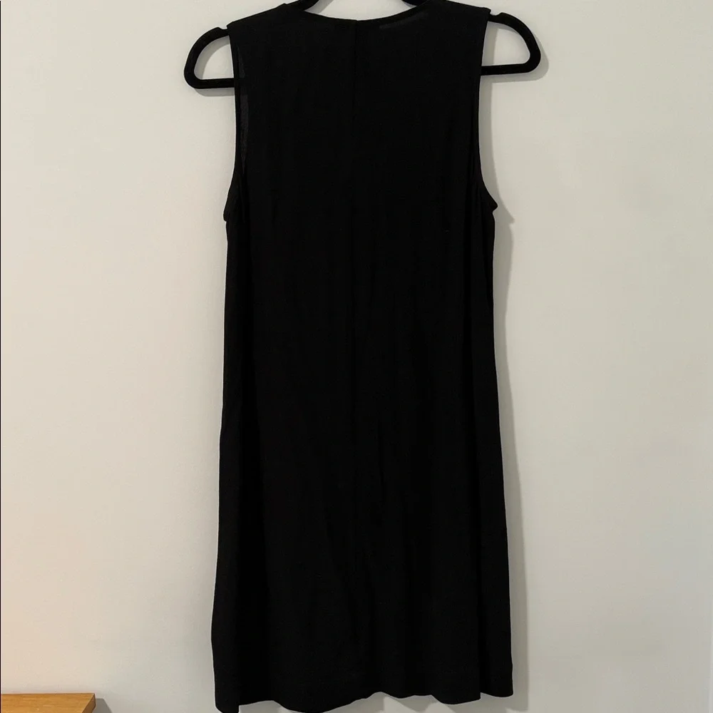Madewell Black V-Neck Mini Dress - Picture 4 of 5